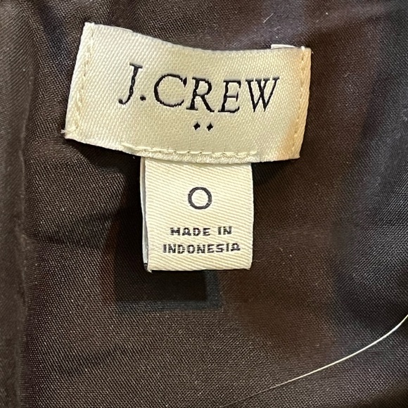 J. CREW Green & Black Floral Sleeveless Dress Sz 0 - Picture 3 of 4